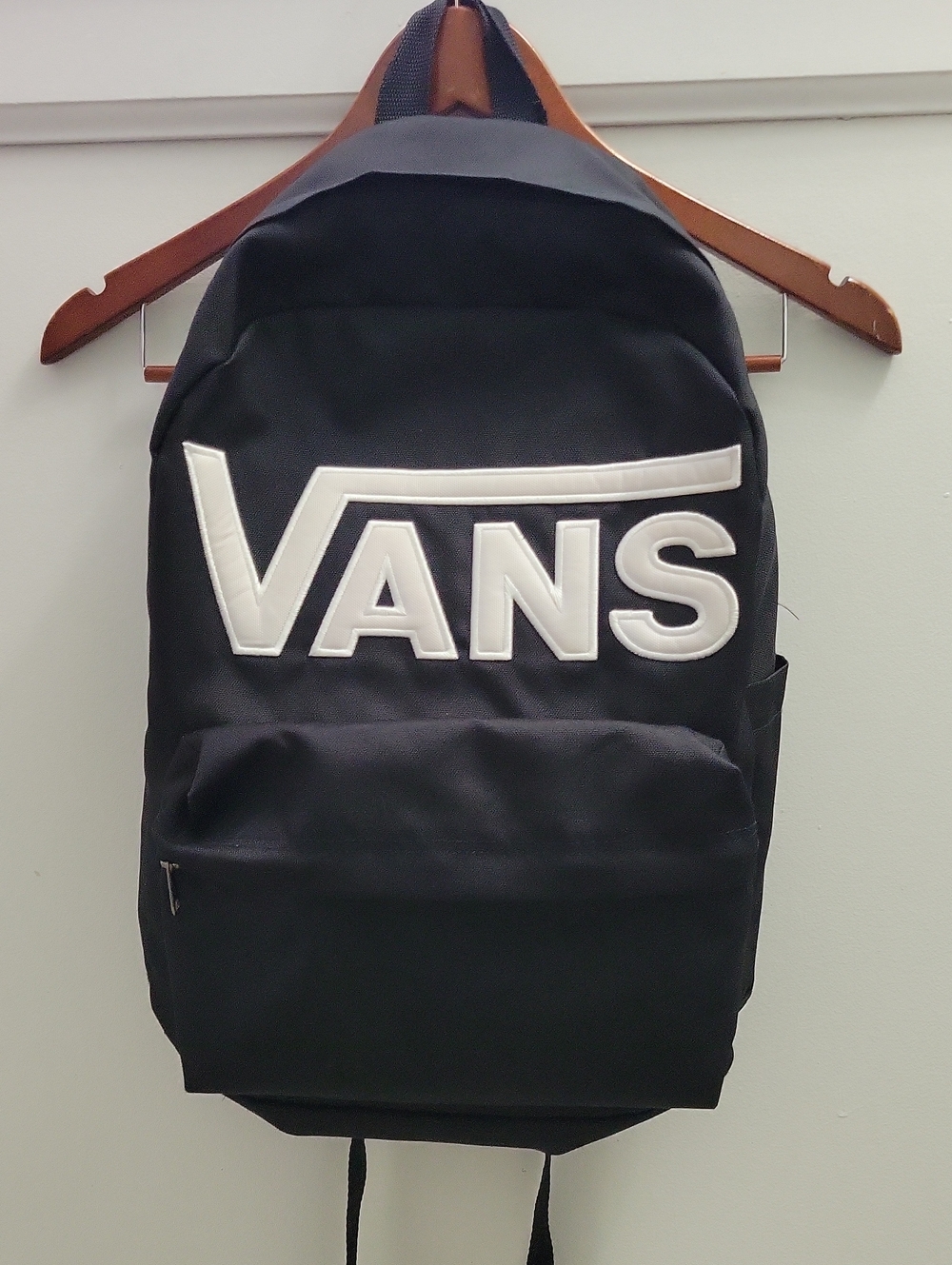 Vans Old Skool Drop V Black Backpack with White Logo Patch